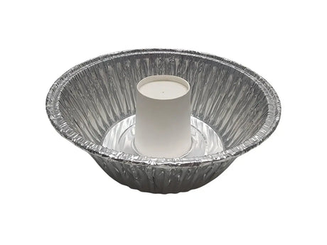 8" Angel Food Cake - Bundt Pan with Plastic Lid - Case of 100  #4060 D & W Fine pack