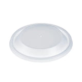 Dart 4.3" HIPS Plastic Translucent No Hole Vented Lid - Case of 1000 - #20DLV