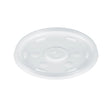 Dart 30-32 oz. Translucent HIPS Plastic Straw-Slotted Lid - Case of 1000 - #20SL Dart Container