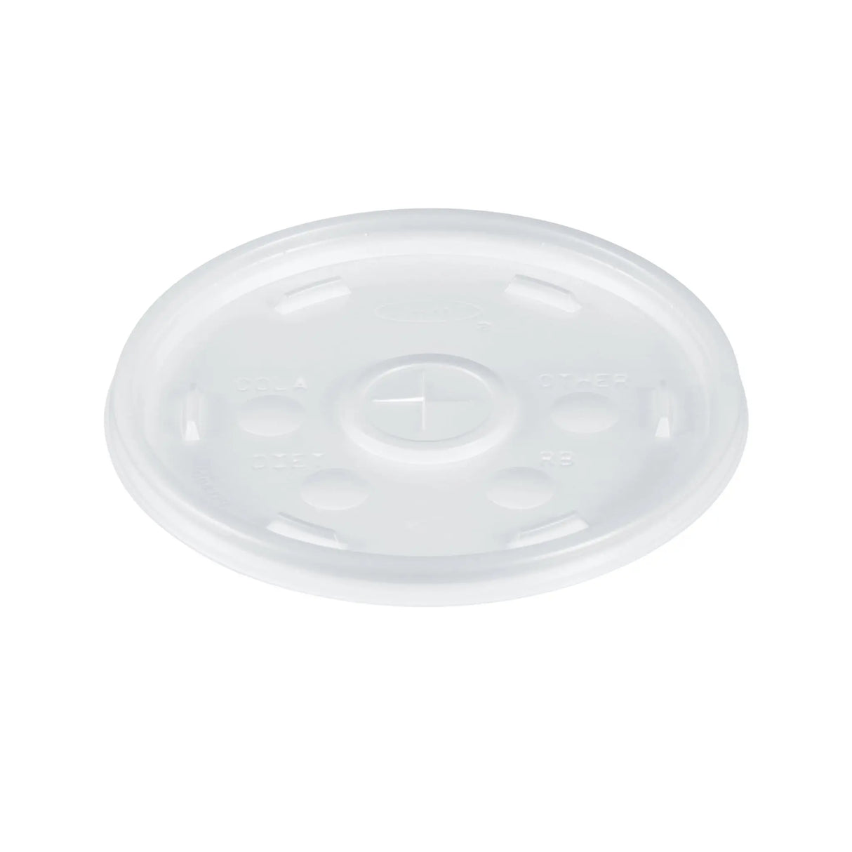 Dart 30-32 oz. Translucent HIPS Plastic Straw-Slotted Lid - Case of 1000 - #20SL Dart Container