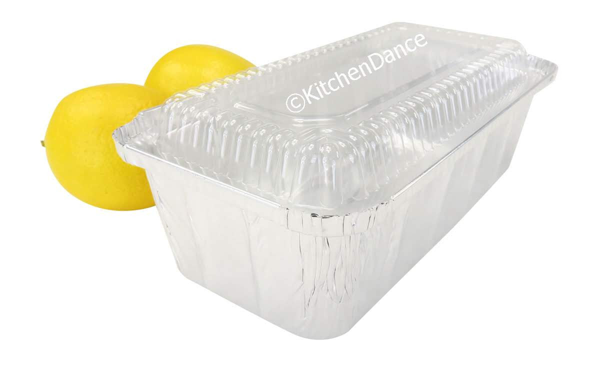 Tapa de plástico para molde de pan de aluminio desechable de 2 lb - Caja de 500 - N.° PL-212