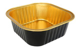 Moldes para postres de aluminio de colores cuadrados de 11 oz - Caja de 1000 #A24NL