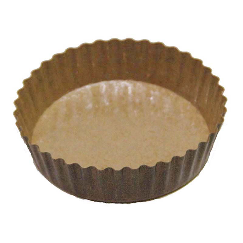 8 oz. Ovenable Fluted Paper Baking Cup with Extruded Polymer Coating - case of 720 - #22078