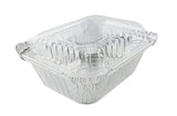 1 lb. Disposable Aluminum Take-out Pan with Plastic Lid  Case of 1000  #220P