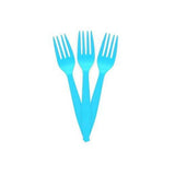 Phade® 7.1" Blue Compostable Unwrapped Forks Bulk - Case of 550 - #222673