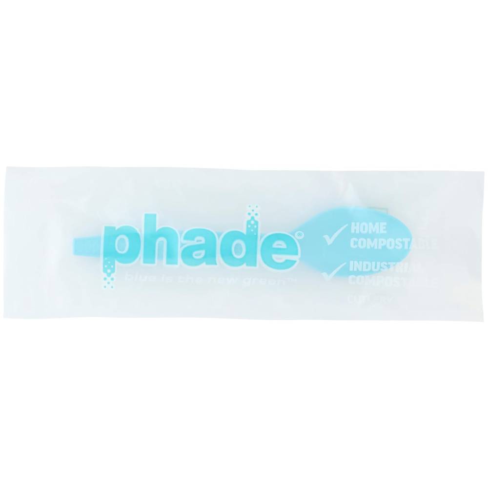 Phade® 6.1" Compostable Individually Wrapped Spoons - Case of 400 - #222678
