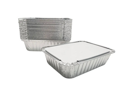 1½ lb. Foil Carryout Pan with Board Lid - Case of 500 - #235L Western Plastics
