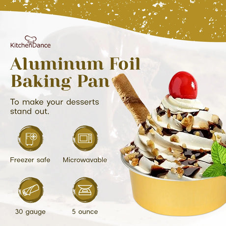 5 oz. Colored Disposable Aluminum Foil Cups - Case of 2000- #A41NL KitchenDance