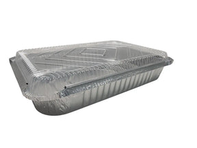 4 lb. Oblong Food Pan with Plastic Lid - Case of 250 #240P D & W Fine pack