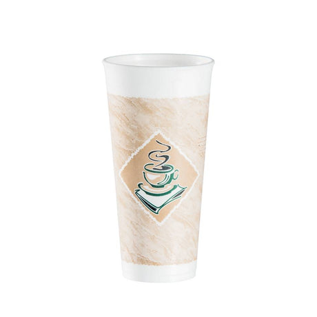 Café G® 24 oz. Green EPS Foam Cup - Case of 500 - #24X16G