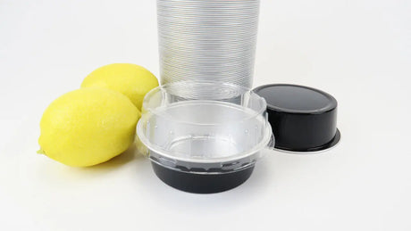 5 oz. Foil Cup with Plastic Lid  Case of 2000 - #A41P KitchenDance