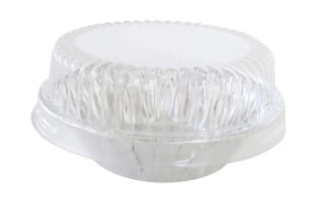 3" Disposable  Aluminum Tart Pan w/ Plastic Lid -  Case of 2000  #301P Superior Aluminum