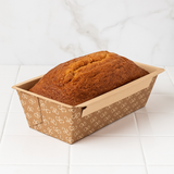 1 lb. Bakeable Kraft Paper Loaf Pan - Case of 380 - #31905
