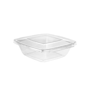32 oz. Tamper Evident & Tamper Resistant Clamshell with Flat Lid - Case of 168 - #TS32PWF Inline Plastics