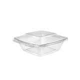 Safe-T-Fresh Tamper Evident & Tamper Resistant Square 32 oz Deli Container - Case of 168 - #TS32PW Inline Plastics