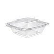 32 oz hinged deli container in white background