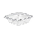 32 oz hinged deli container in white background