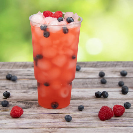 Dart Solo 32 oz. Clear Pedestal PET Plastic Cup - Case of 500 - #32AC Dart Container