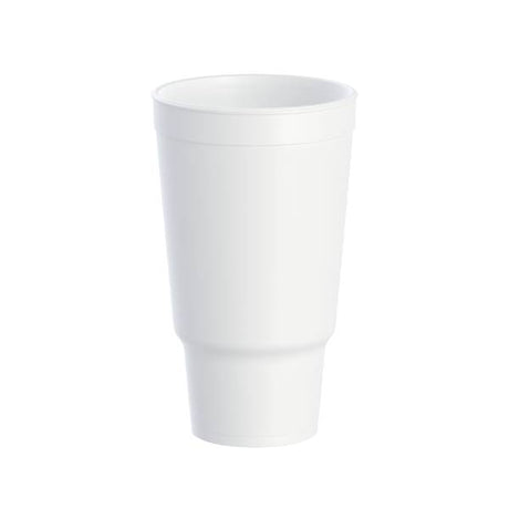 Dart 32 oz. EPS Foam Pedestal White Hot & Cold Cup - Case of 400 - #32AJ20