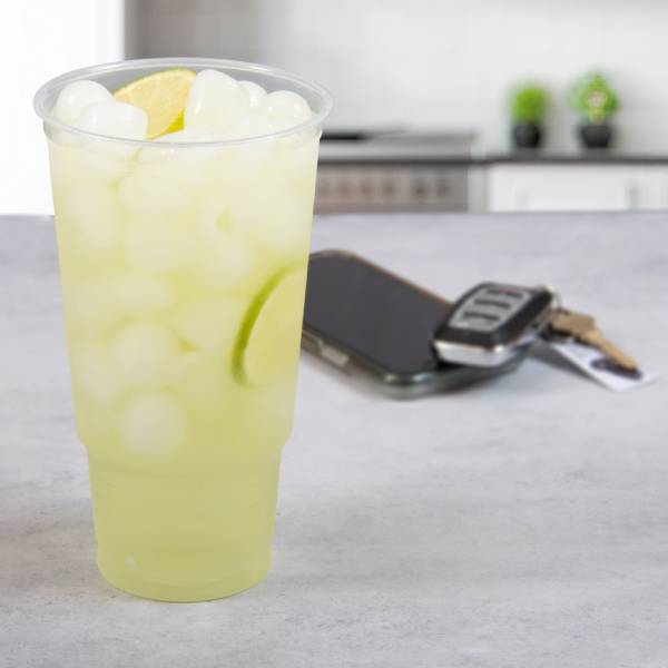 Dart 32 oz. PP Plastic Pedestal Clear Cold Cup - Case of 500 - #32P