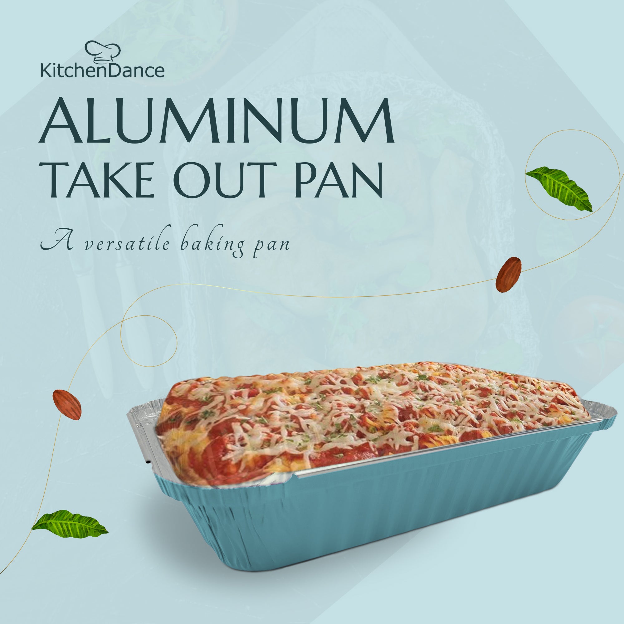 1½ lb. Shallow Oblong Foil Pan with Plastic Lid - Case of