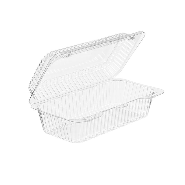 37 oz. Rectangular Bakery Hinged Container - Case of 300 - #SLP18D Inline Plastics