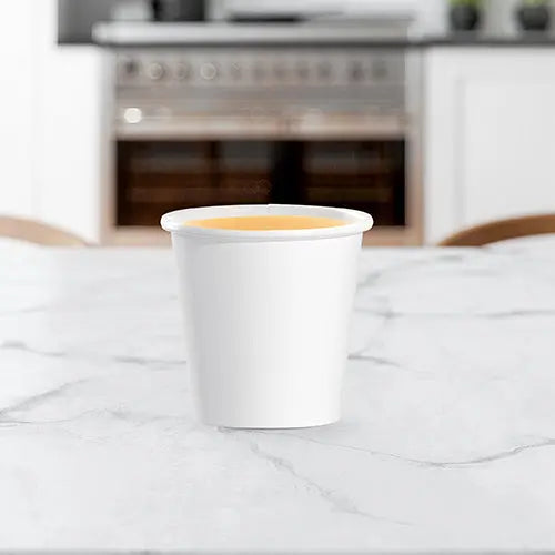 Dart Solo 4 oz. White Paper Hot Cup - Case of 1000 - #374W-2050 Dart Container