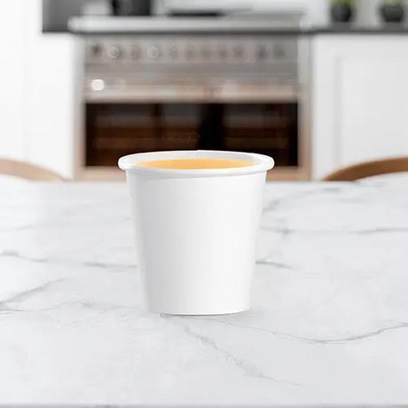 Dart Solo 4 oz. White Paper Hot Cup - Case of 1000 - #374W-2050 Dart Container