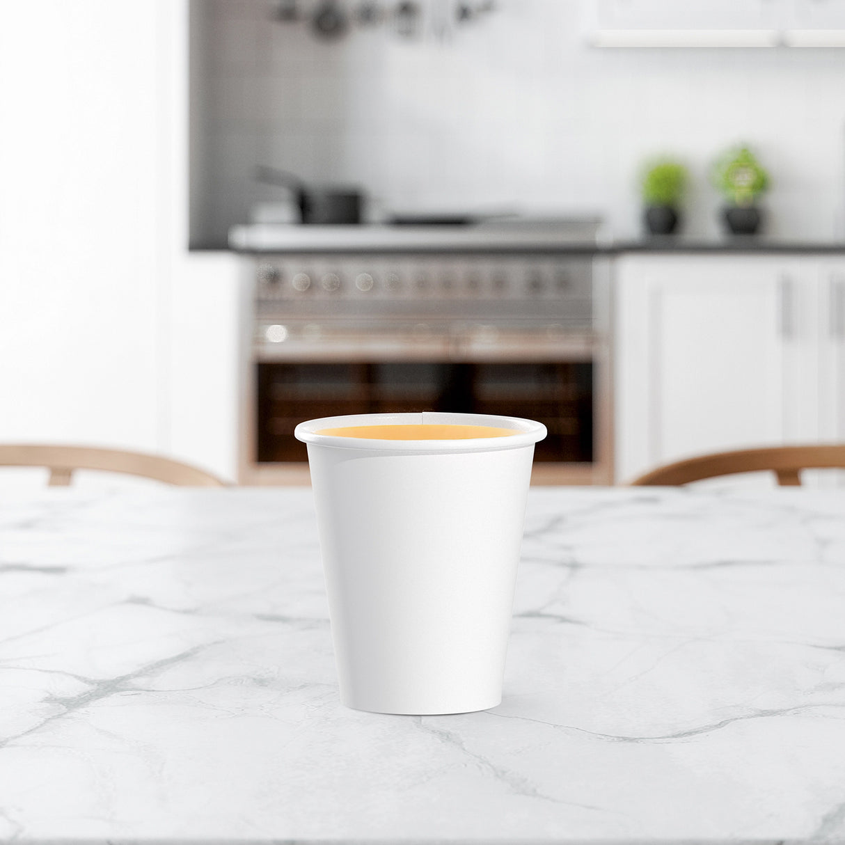 Dart Solo 6 oz. White SSP Paper Hot Cup - Case of 1000 - #376W-2050