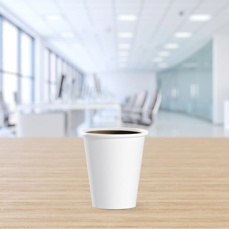 Dart Solo 6 oz. White SSP Paper Hot Cup - Case of 1000 - #376W-2050