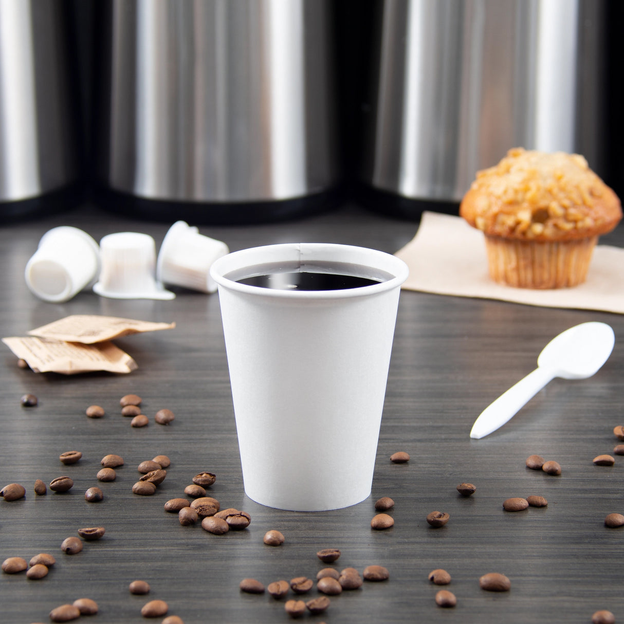 Dart Solo 8 oz. White Paper Hot Cup - Case of 1000 - #378W-2050