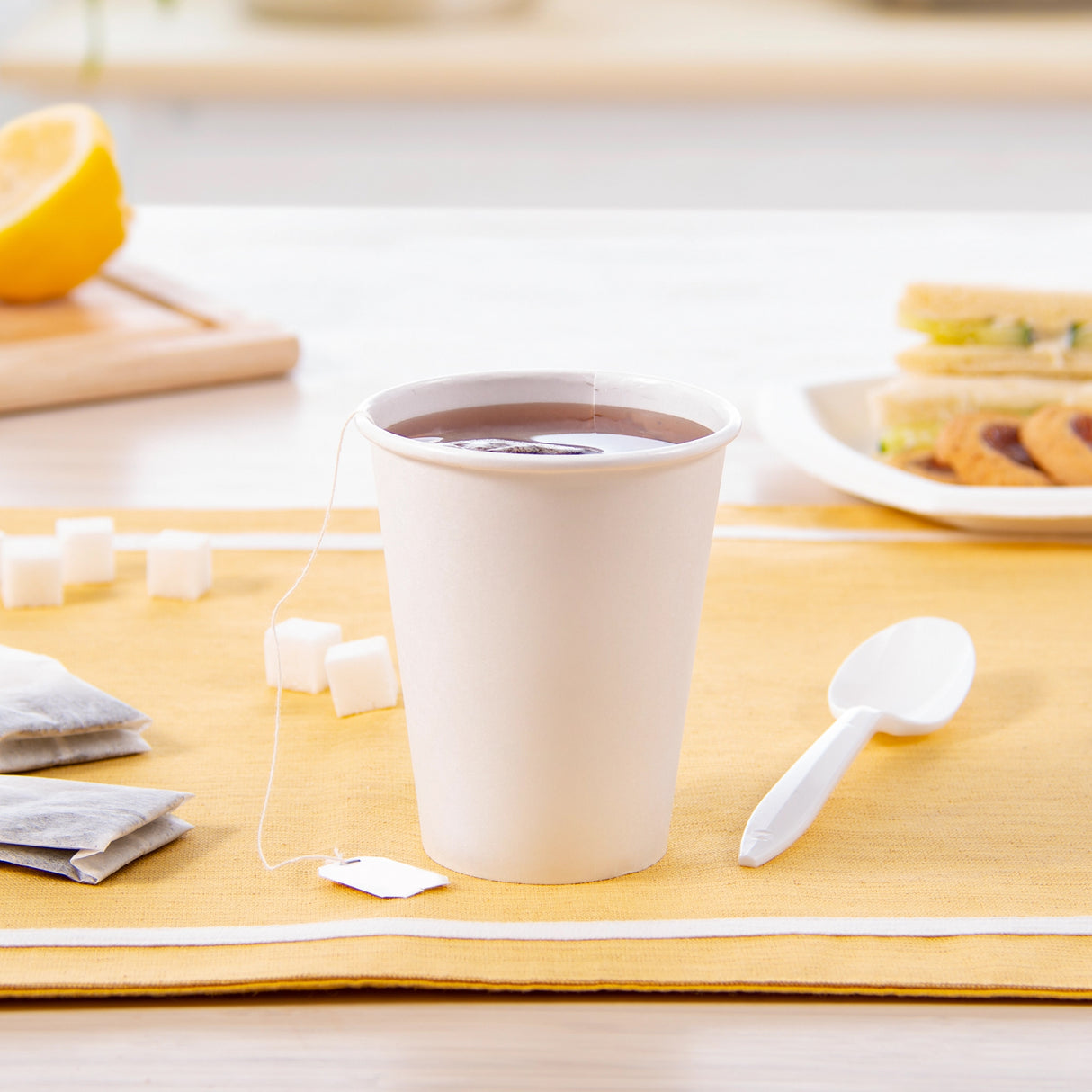 Dart Solo 8 oz. White Paper Hot Cup - Case of 1000 - #378W-2050
