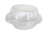 Handi-Foil  5¾" Disposable Foil Pot Pie Pan w/ Dome Lid - Case of 1000 - #4007P