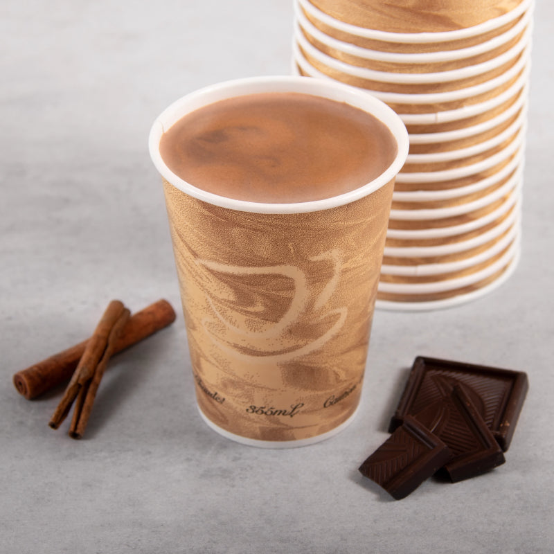 Mistique® 12 oz. SSP Paper Hot Cup - Case of 1000 - #412MSN-0029
