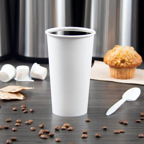 Dart Solo 20 oz. SSP Paper Hot Cup - White - Case of 600 - #420W-2050 Dart Container