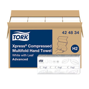 Tork 1-Ply Compressed Multifold Hand Towel, White - Case of 12 - #424834 Wholesale Foil Pans