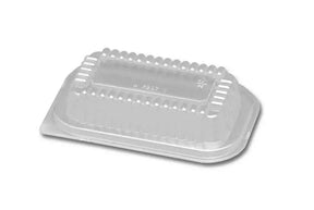 Plastic lid for D & W Fine Pack 1 lb.  Aluminum Mini Loaf Pan - Case of 500  #PL-15430 D & W Fine pack