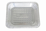 Bandeja de vapor desechable de tamaño mediano de aluminio - poco profunda - Caja de 100 - N.º 4300