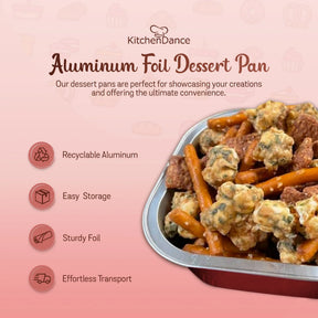 4" Square Colored Aluminum Foil Dessert Pans-  Case of 1000- #A6NL KitchenDance