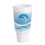 44 oz. EPS Foam Pedestal Cup, Horizon® Ocean Blue - Case of 300 - #44AJ32H