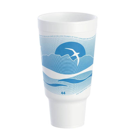 44 oz. EPS Foam Pedestal Cup, Horizon® Ocean Blue - Case of 300 - #44AJ32H