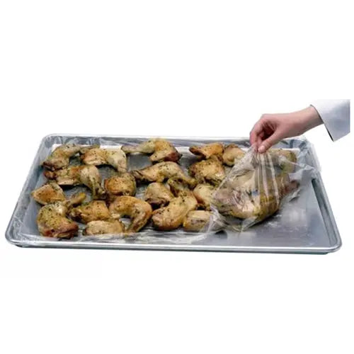 PanSaver® 21 x 29 Eco Full Size Clear Plastic Sheet Pan Liner - Case of 100 - #45020 Pansaver
