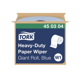 Tork Heavy-Duty 11" Blue Industrial Paper Wiper - Case of 1 - #450304