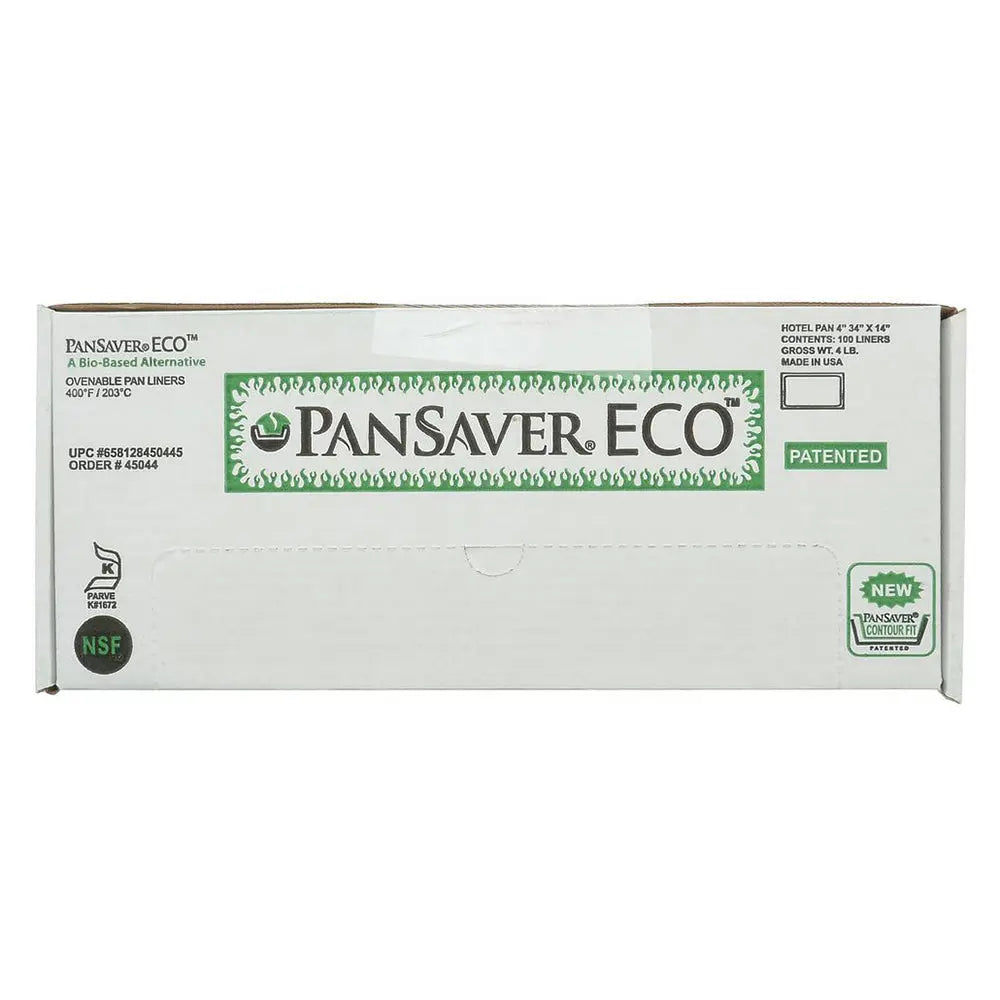 PanSaver® Eco Full Size Clear Plastic Steam Table Pan Liner 4"D - Case of 100 - #45044 Pansaver