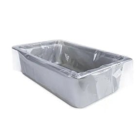 PanSaver® Eco Full Size Clear Plastic Steam Table Pan Liner 6"D - Case of 100 - #45048 Pansaver