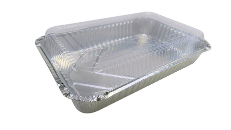 Recipiente desechable para alimentos de 4 ½ lb con tapa de plástico - Caja de 200 n.º 52180P