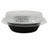 Molde para tarta o pastel de aluminio desechable de 5" y 8 oz con tapas a presión, caja de 1000, n.° 501P