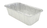 Molde de aluminio desechable para pan de 2 libras - Caja de 500 - N.º 5100NL