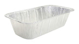 Disposable Foil 5 lb. Loaf Pan or ⅓ Size Steam Table with Foil Lid Combo- Case of 200- #5200WL