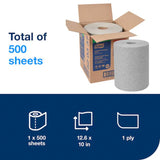 Tork Industrial 1-Ply Grey  12.6 x 10 Cleaning Cloth Centerfeed - Case of 1 - #520337